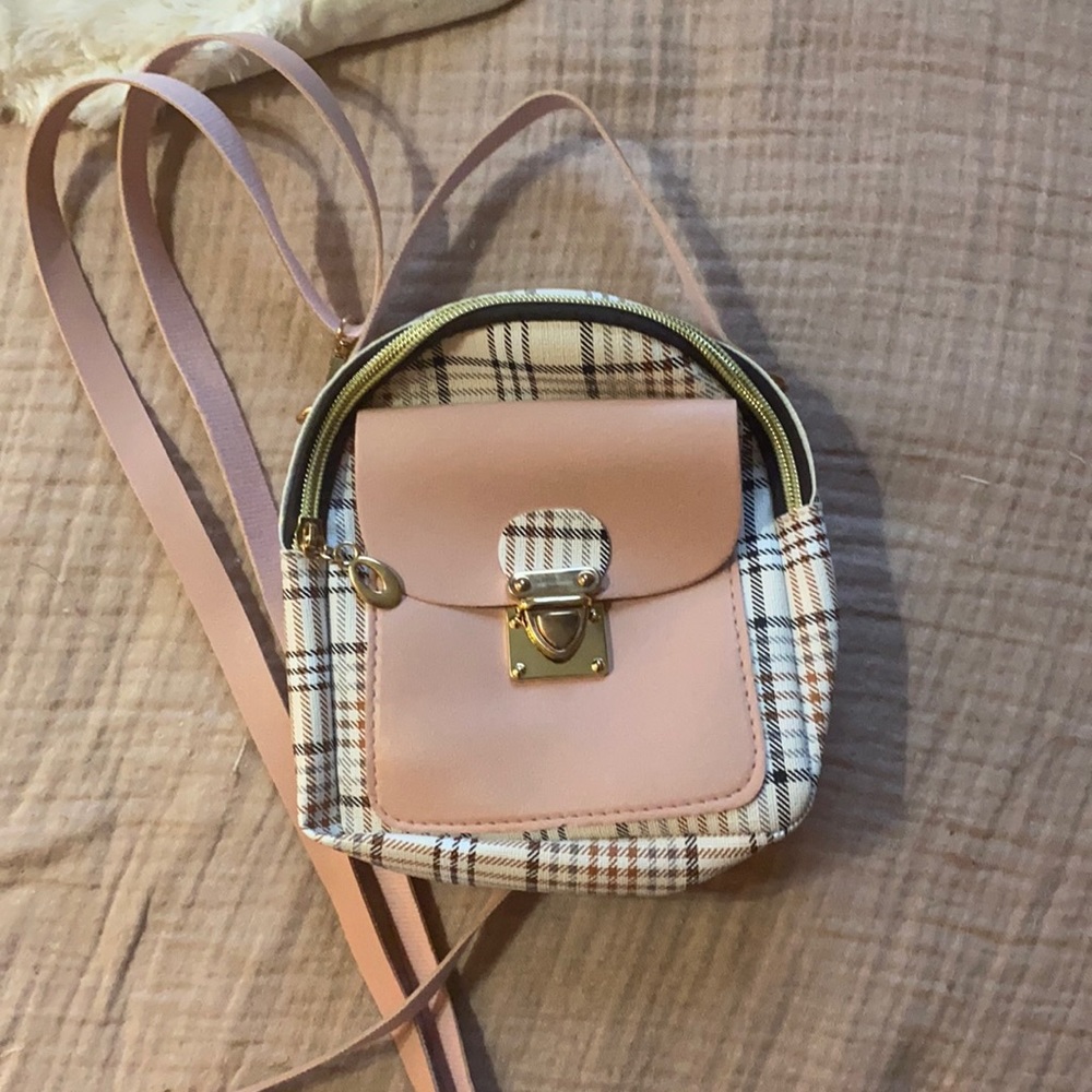 Pink mini backpack